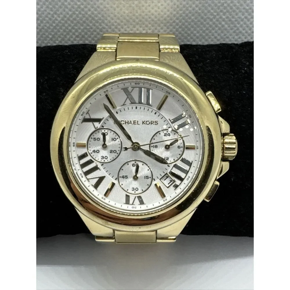 Michael Kors Camille MK5635 Women Gold Stainless Steel Dial Quartz Watch JNA762